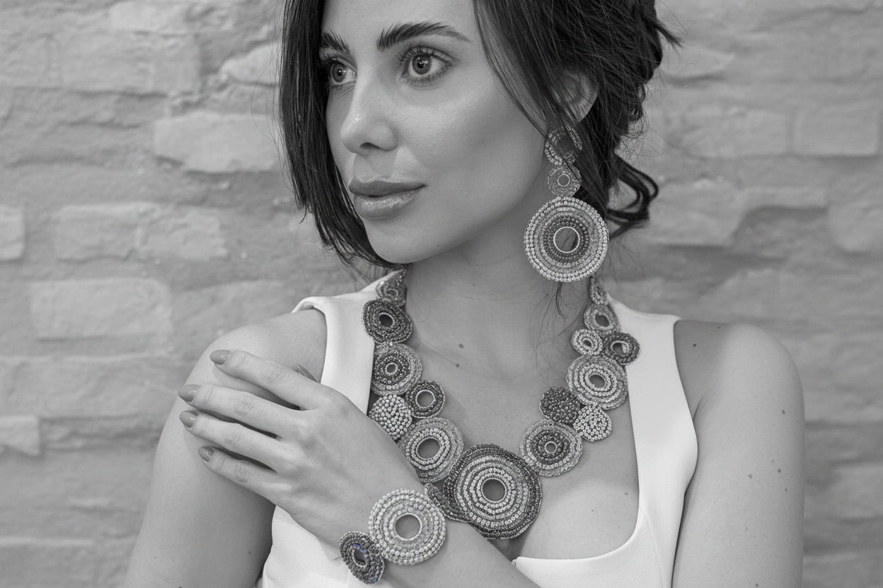 Mandala-Gold-Gia-Handmade-Crochet-bracelet18k-gold-filled-wire-hypoallergenic-lightweight-statement-soul-collection-model