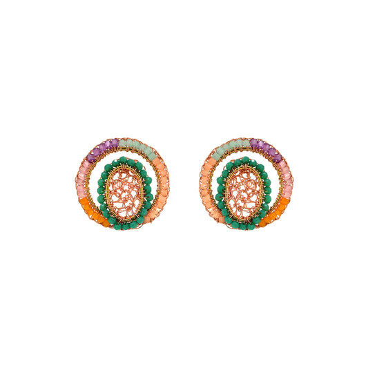 Maxi-Circle-Green-Purple-Pink-Orange-Mandy-Post-Handmade-Crochet-Earrings-18k-gold-filled-wire-hypoallergenic-lightweight-statement-brazilian-soul-collection
