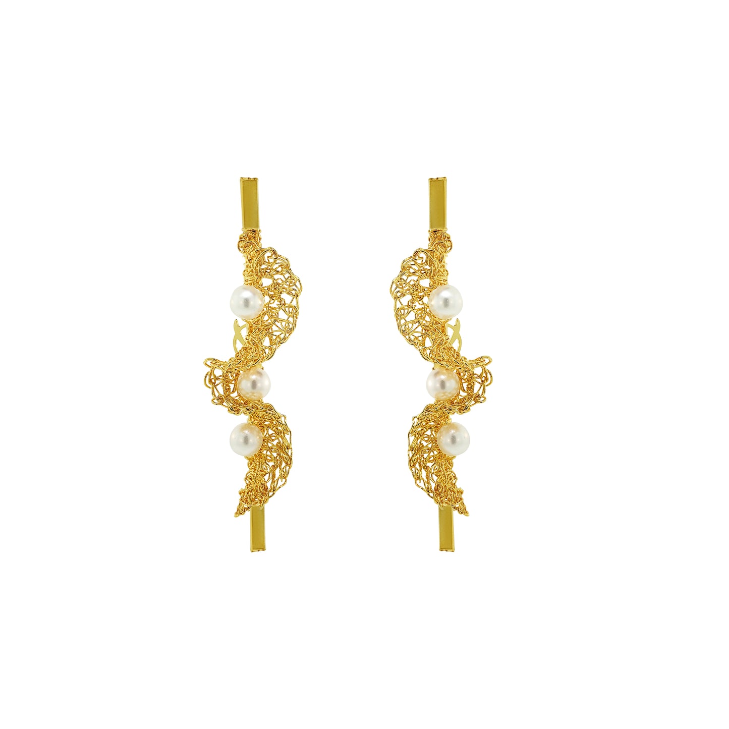 Pearl-Gold-Nalu-Drop-Handmade-Crochet-Earrings-handmade-crochet-drop-with-unique-design-18k-gold-filled-wire-hypoallergenic-lightweight-statement