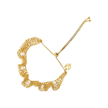 handmade-crochet-bracelet-with-unique-design-18k-gold-filled-wire-hypoallergenic-lightweight-statement