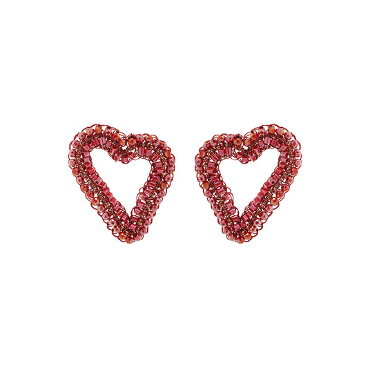 red-gold-amour-open-posts-handmade-crochet-earrings-heart-design-18k-gold-filled-wire-hypoallergenic-lightweight-romantic-statement-jewelry-valentines-collection