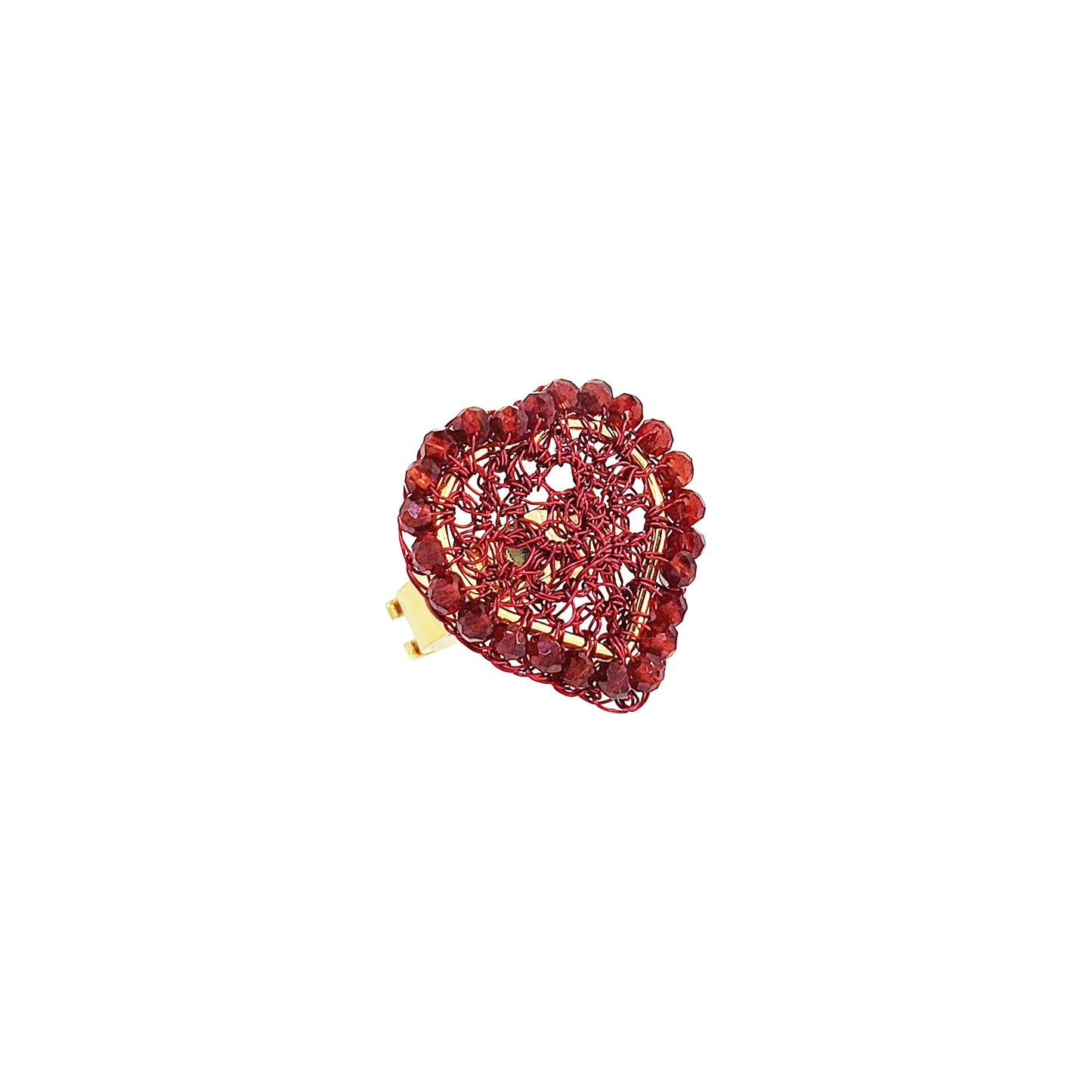 handmade-crochet-heart-shape-ring-earrings-18k-gold-filled-wire-hypoallergenic-lightweight-statement-valentines-drop-collection-red-necklace-set