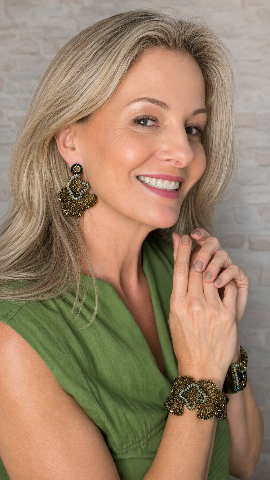 Discover Riviera Mix Jasmine Trio Earrings, handcrafted in Brazil with intricate crochet wirework and colorful bead accents. Bold, lightweight and unique.