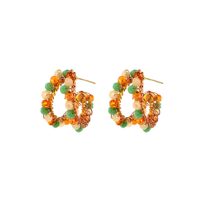Small-Double-Hoop-Green-Orange-Beige-Gold-Nina-Handmade-Crochet-Earrings-18k-gold-filled-wire-hypoallergenic-lightweight-statement-brazilian-soul-collection