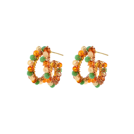 Small-Double-Hoop-Green-Orange-Beige-Gold-Nina-Handmade-Crochet-Earrings-18k-gold-filled-wire-hypoallergenic-lightweight-statement-brazilian-soul-collection