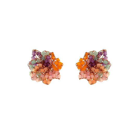 Small-Flower-Green-Pink-Purple-Orange-Gold-Abbey-Post-Handmade-Crochet-Earrings-18k-gold-filled-wire-hypoallergenic-lightweight-statement-brazilian-soul-collection