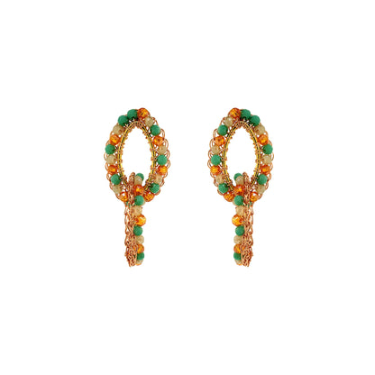 Small-Green-Orange-Beige-Double-Hoop-Mia-Dangle-Handmade-Crochet-Earrings-18k-gold-filled-wire-hypoallergenic-lightweight-statement-brazilian-soul-collection