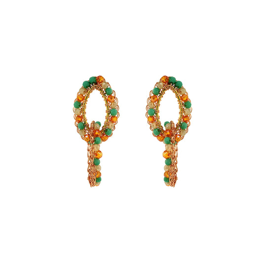 Small-Green-Orange-Beige-Double-Hoop-Mia-Dangle-Handmade-Crochet-Earrings-18k-gold-filled-wire-hypoallergenic-lightweight-statement-brazilian-soul-collection