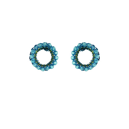 Small-Post-Circle-Electric-Blue-Molly-Handmade-Crochet-Earrings-18k-gold-filled-wire-hypoallergenic-lightweight-statement-brazilian-soul-collection