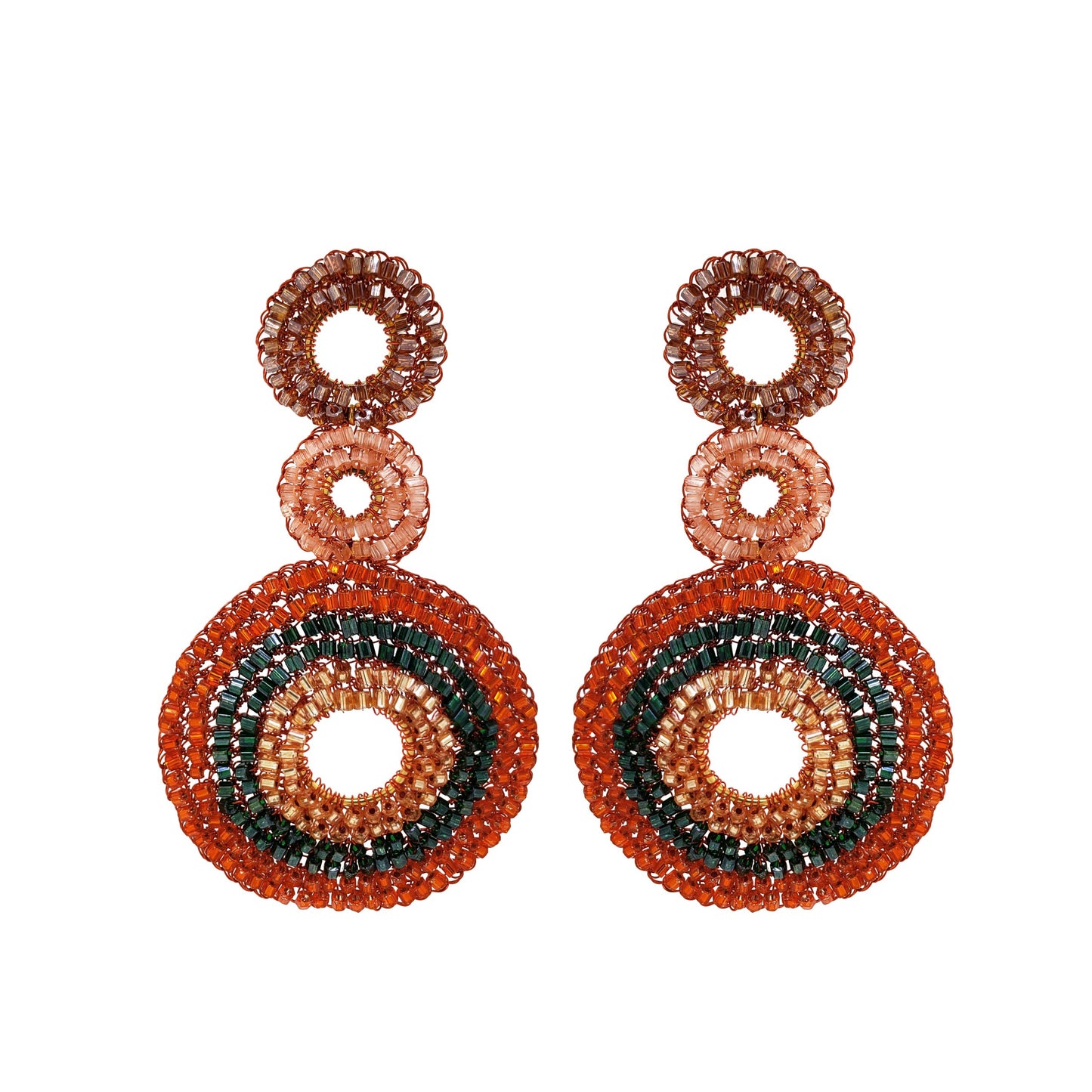 Mystic Amber Mix Gia Handmade Earrings