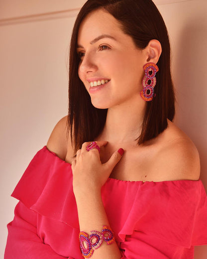 Neon Mix Harriet Handmade Earrings