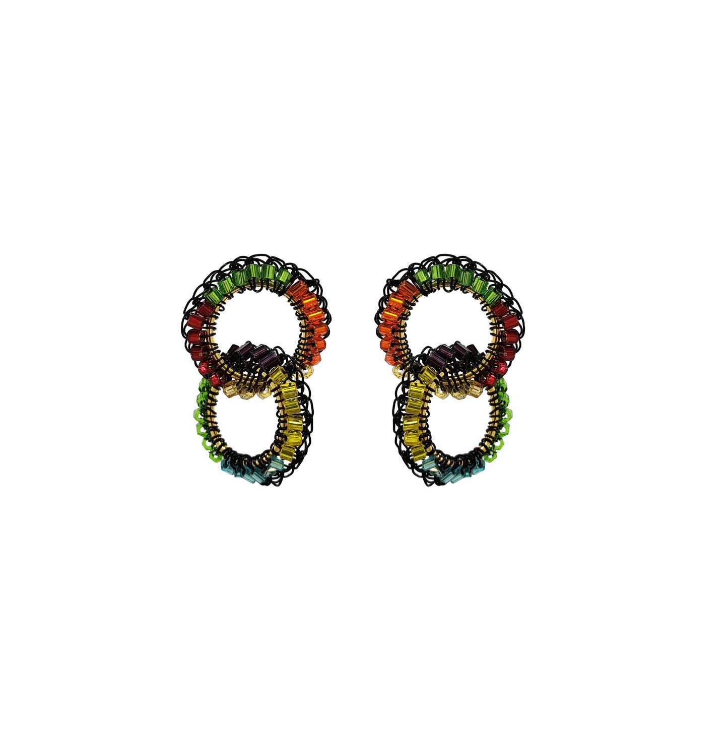 Multi & Black Nova Handmade Earrings