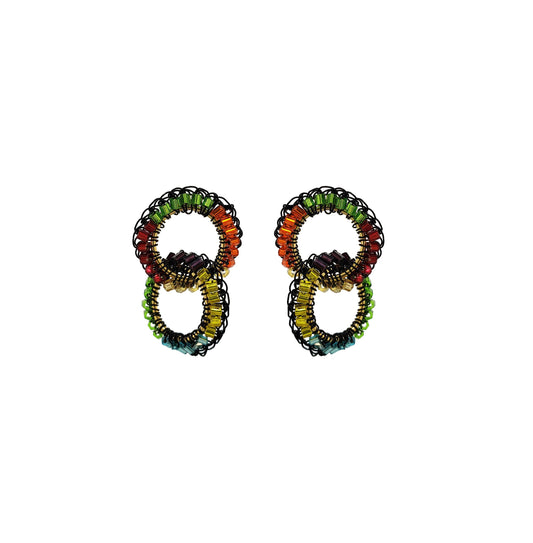 Multi & Black Nova Handmade Earrings