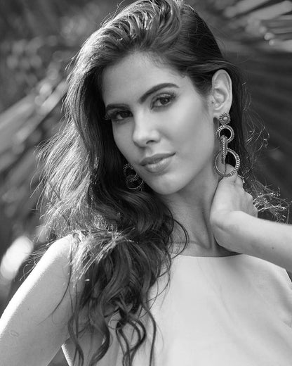 Multi & Black Grace Handmade Crochet Earrings