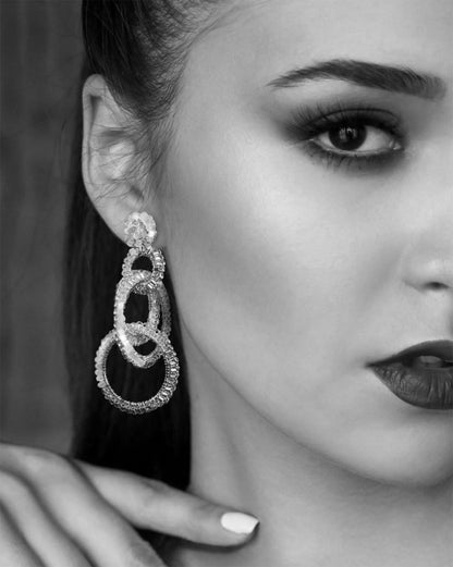 Multi & Black Grace Handmade Crochet Earrings