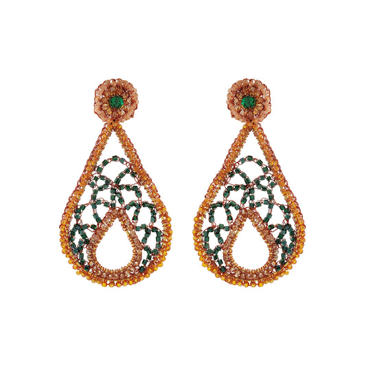 Mystic Amber Mix Petra Handmade Earrings