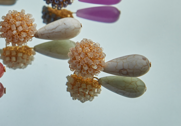 Ivory Briar Handmade Crochet Earrings