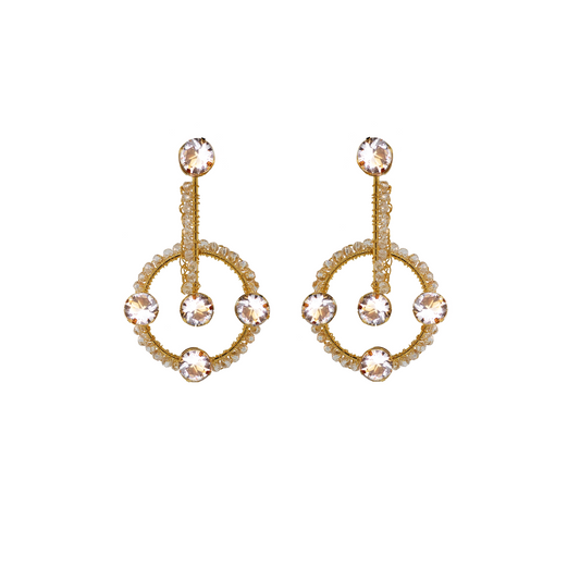 Crystal Prisma Handmade Crochet Earrings