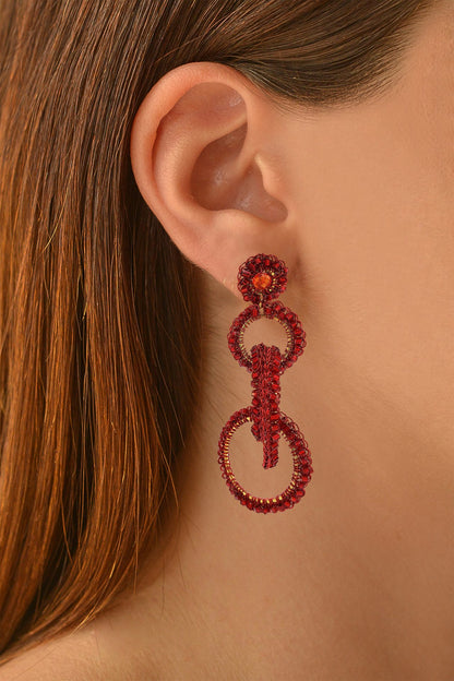 Red Grace Handmade Earrings