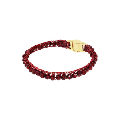 Cherry Red Molly Handmade Crochet Bracelet