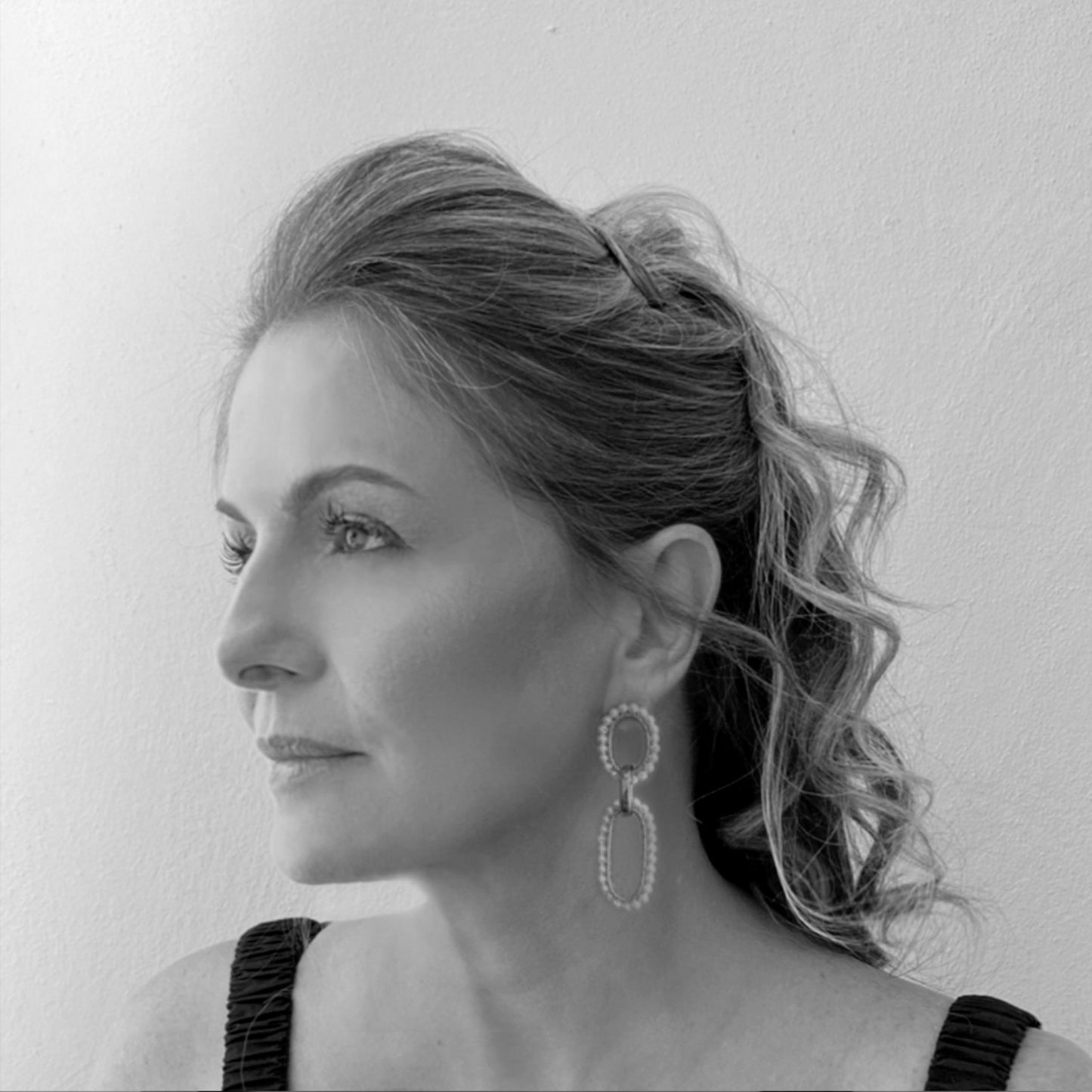 Royal Blue Mix Urban Links Handmade Crochet Earrings