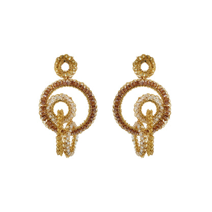 Golden Mix Clara Handmade Crochet Earrings