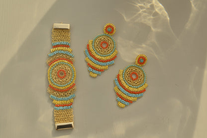 Summer Vibe Mix Ripples Maxi Handmade Crochet Bracelet