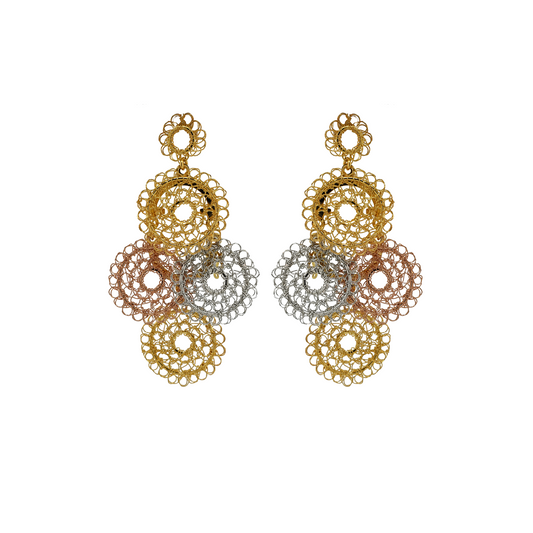 Trio Gold Juliette Handmade Earring