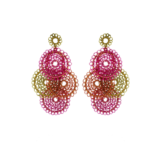Neon Trio Designers Favorite Chandeliers Crochet Earring