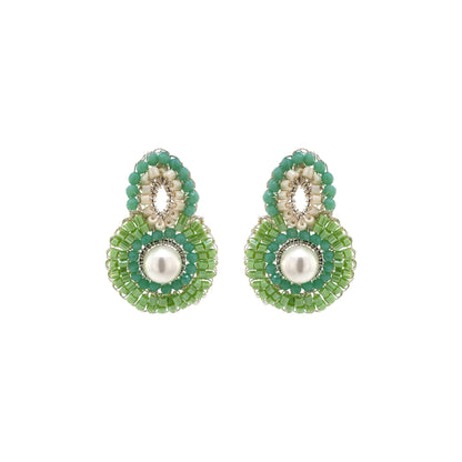 Mint Green Mix Billie Handmade Earrings
