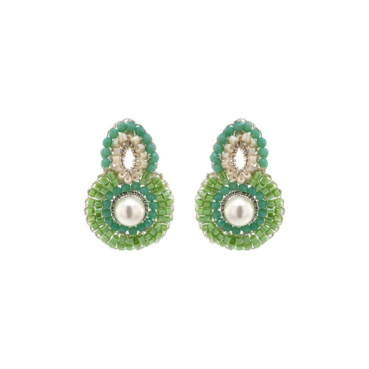 Mint Green Mix Billie Handmade Earrings
