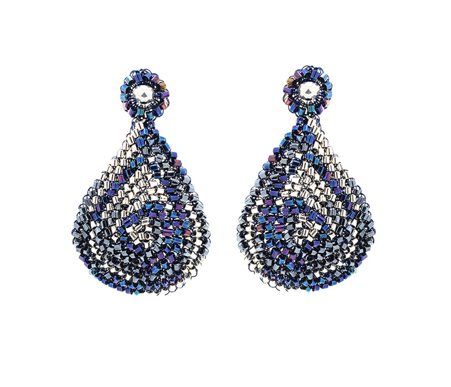 Navy Mix Aria Handmade Earrings
