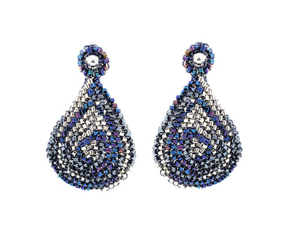 Navy Mix Aria Handmade Earrings