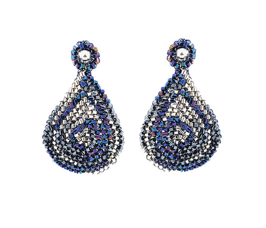 Navy Mix Aria Handmade Earrings