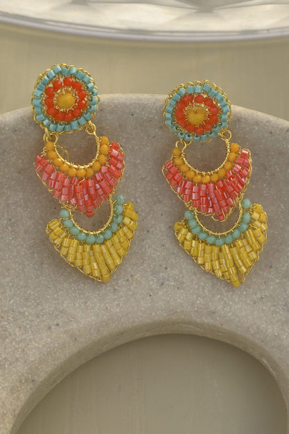 Summer Vibe Mix Siren Handmade Crochet Earrings