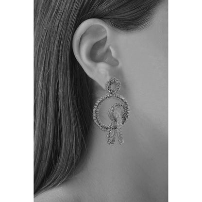 Ocean Teal Mix Clara Handmade Crochet Earrings