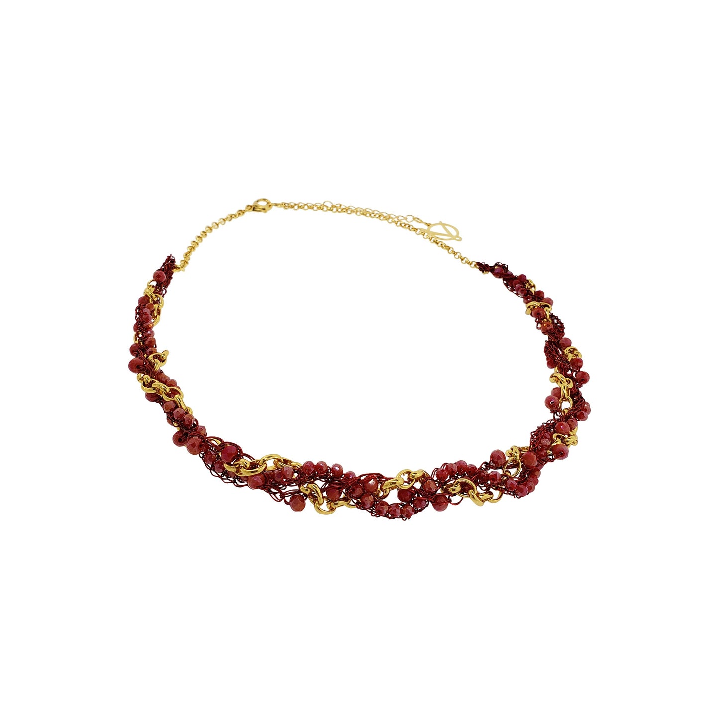 Red & Gold Hera Handmade Necklace