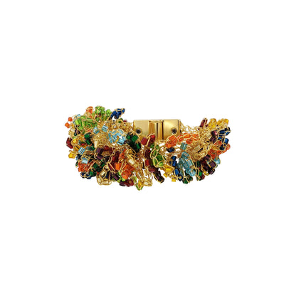 Multicolor Drizzle Handmade Crochet Bracelet