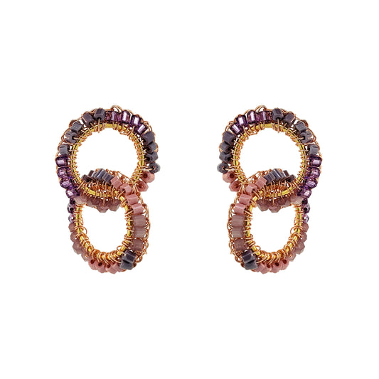 Breeze Lavender Mix Nova Handmade Crochet Earrings