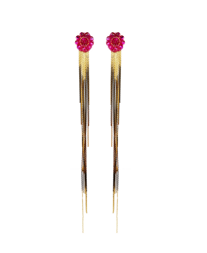 Pink & Gold Selene Handmade Earrings