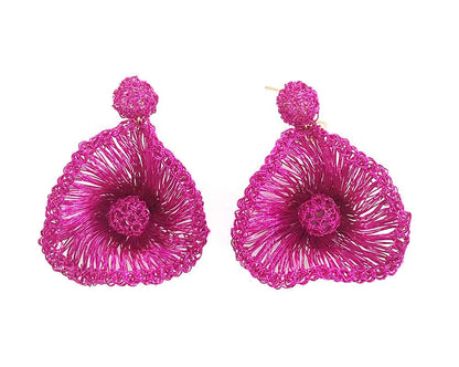 Pink Buttercup Handmade Earrings