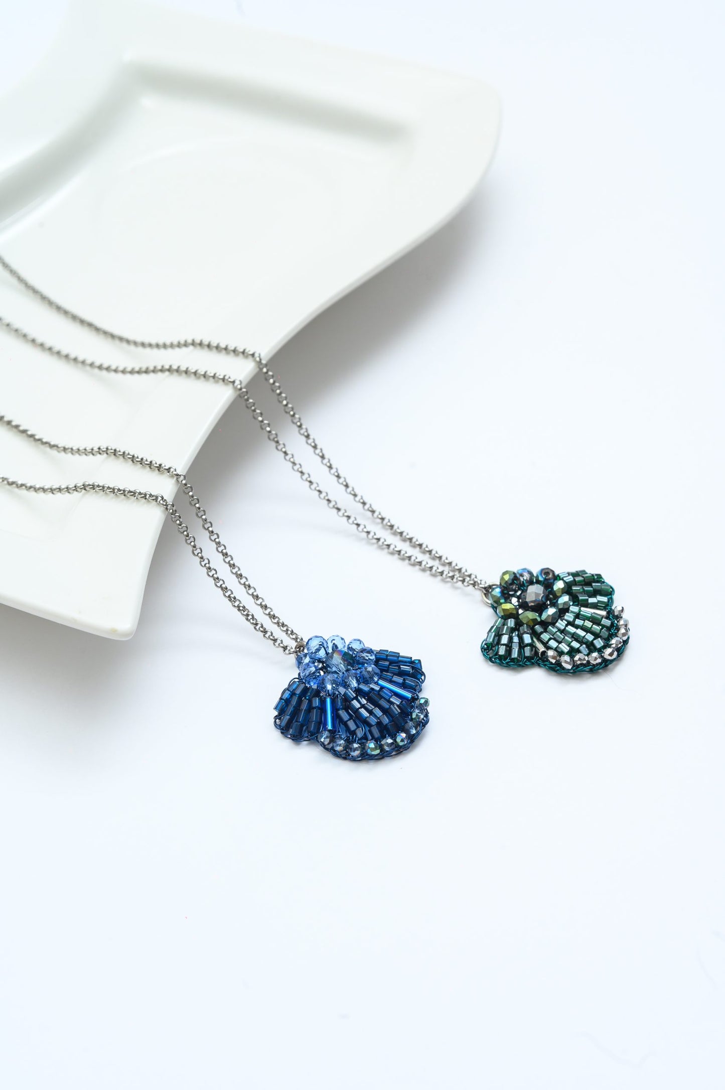 Moss Green Mix Queen Handmade Crochet Necklace