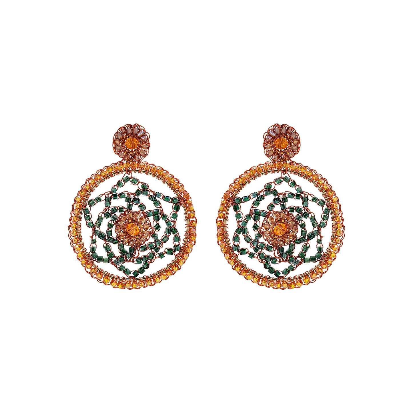 Mystic Amber Mix Lux Handmade Earrings
