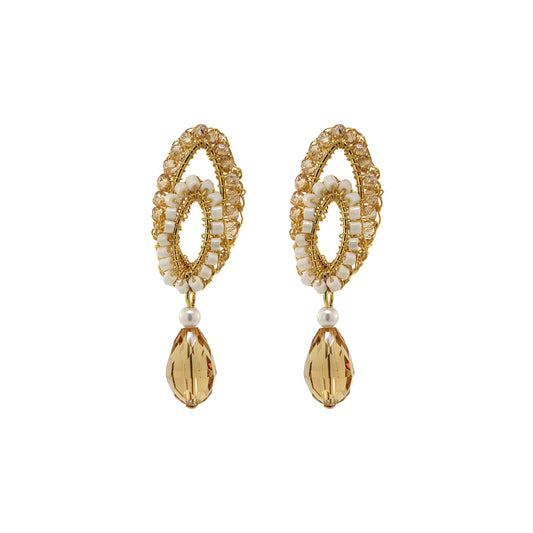 Golden Mix Eden Dangle Handmade Earrings