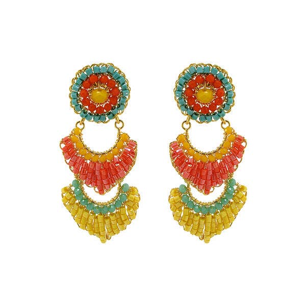Summer Vibe Mix Siren Handmade Crochet Earrings