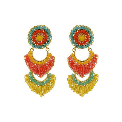 Summer Vibe Mix Siren Handmade Crochet Earrings