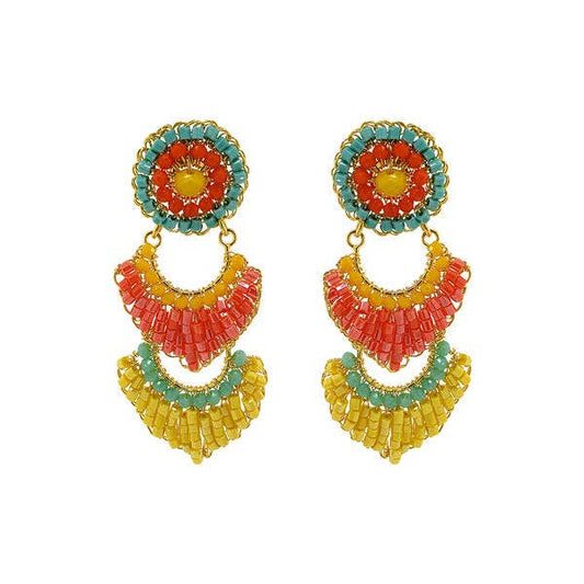 Summer Vibe Mix Siren Handmade Crochet Earrings