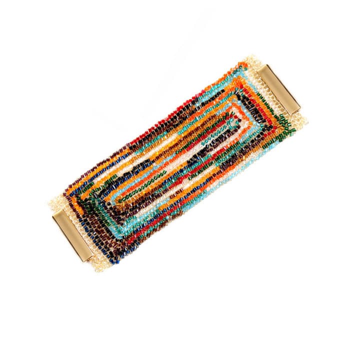 Multicolor Rainbow Maxi Signature Handmade Bracelet