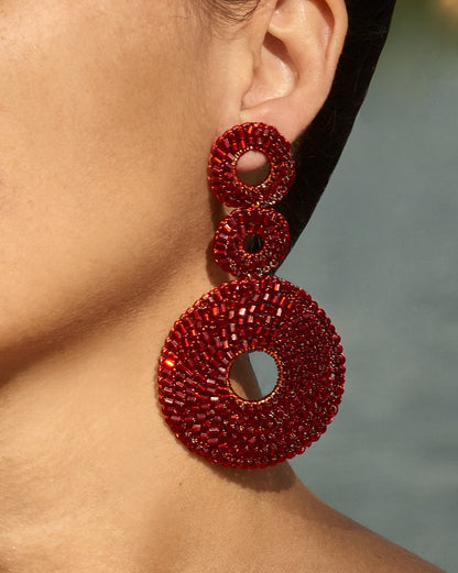 Red Gia Handmade Earrings