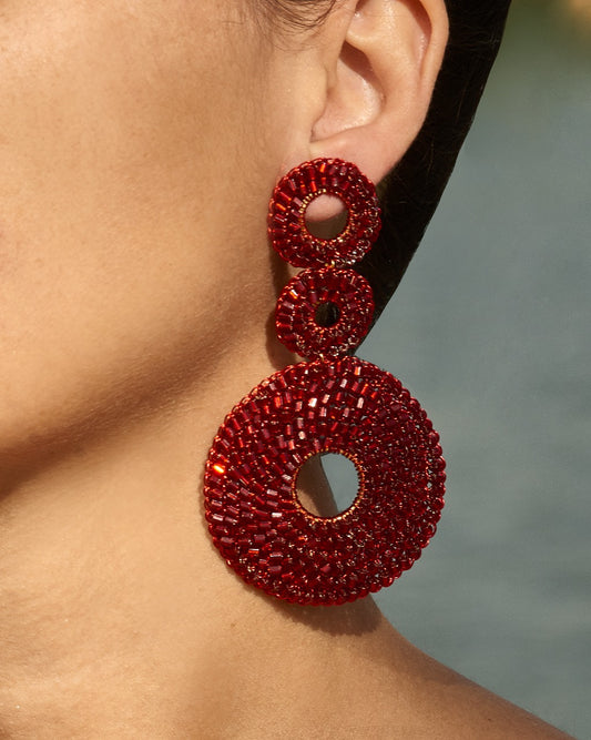 Red Gia Handmade Earrings